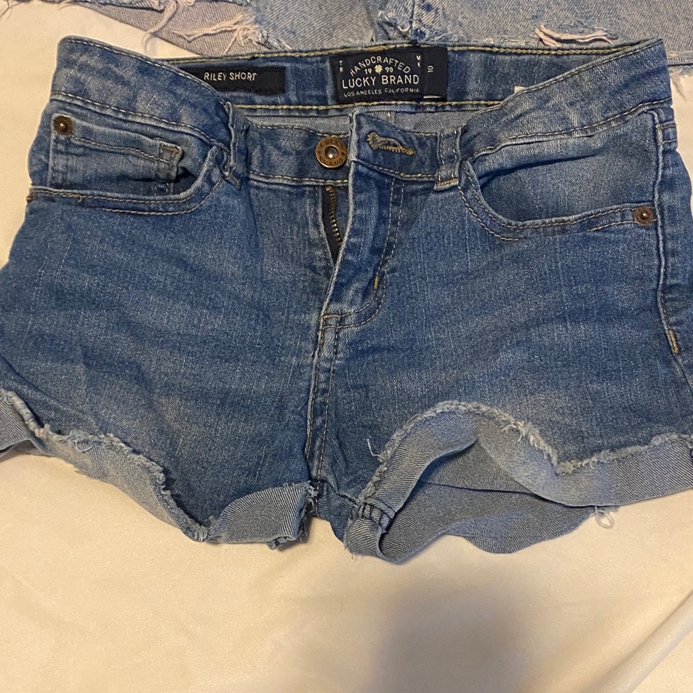 Lucky Brand Women's Distressed Blue Jean Shorts
